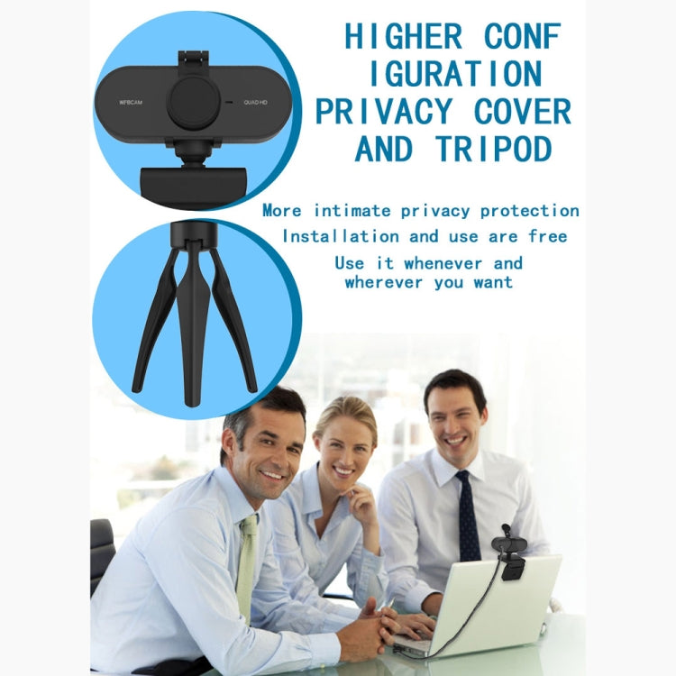 B1 400W像素2K分辨率高清1080P 360度旋轉攝像頭 帶麥克風&三角架