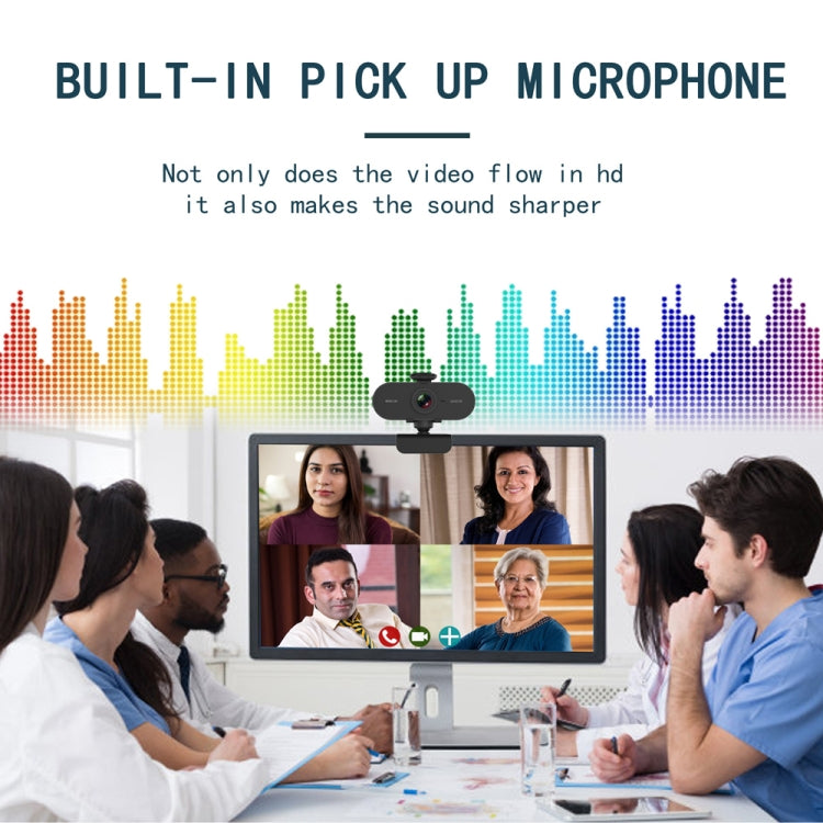 B1 400W像素2K分辨率高清1080P 360度旋轉攝像頭 帶麥克風&三角架