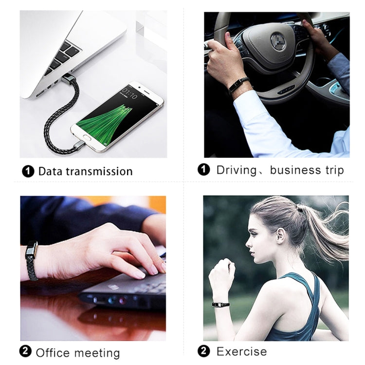 XJ-26 2.4A USB轉Micro USB 創意手鏈數據線，線長：22.5cm