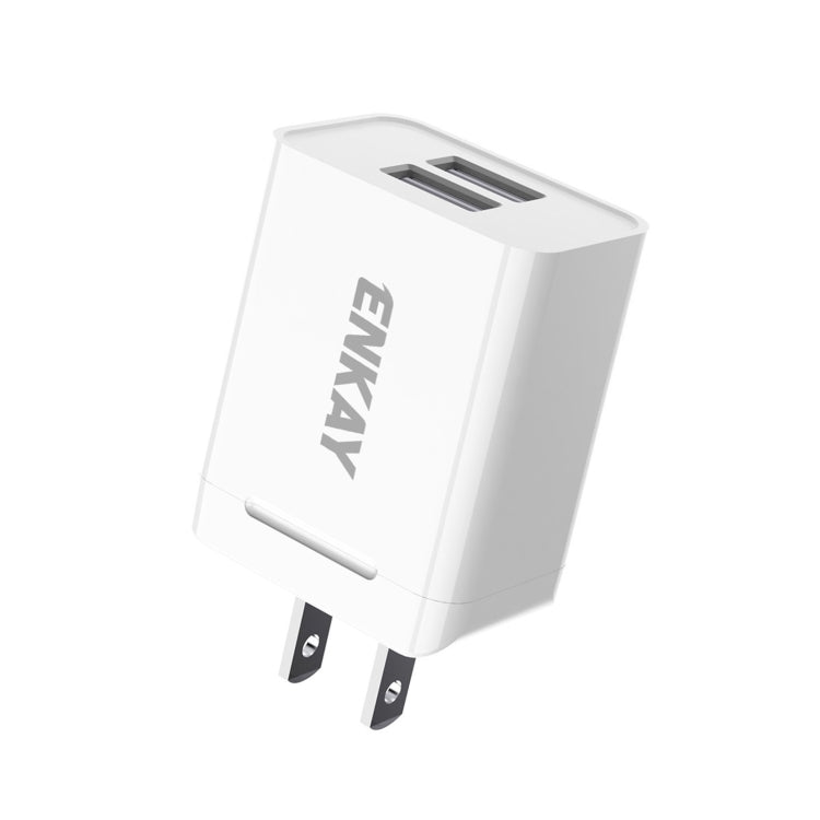 ENKAY Hat-Prince U008-1 10.5W 2.1A 雙USB旅行充電器電源適配器 美規