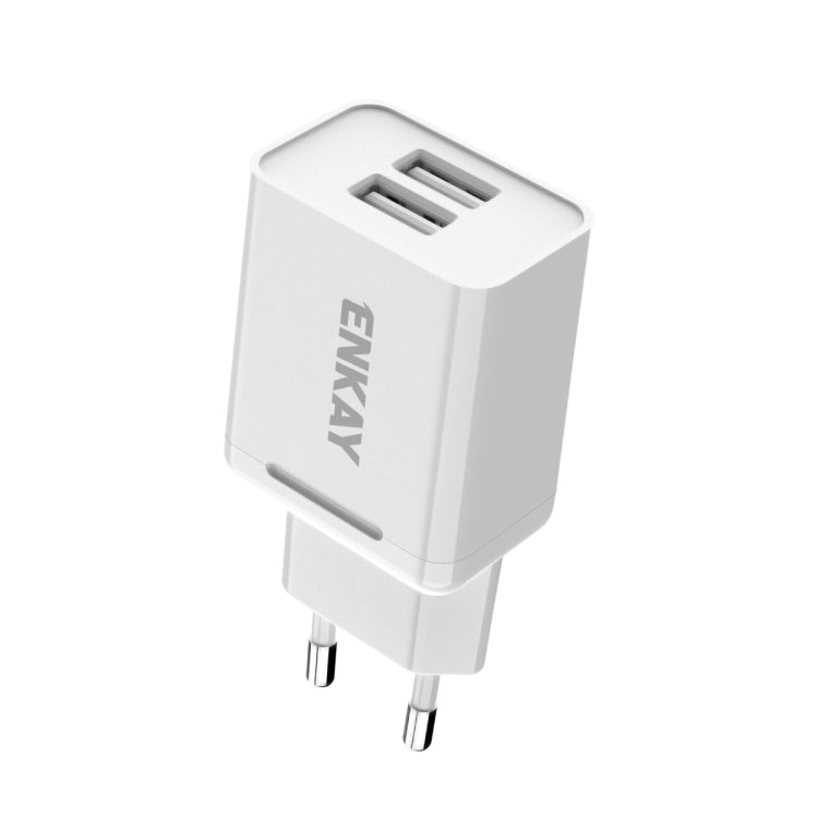ENKAY Hat-Prince T003-1 10.5W 2.1A 雙USB 2.0充電頭充電器，歐規