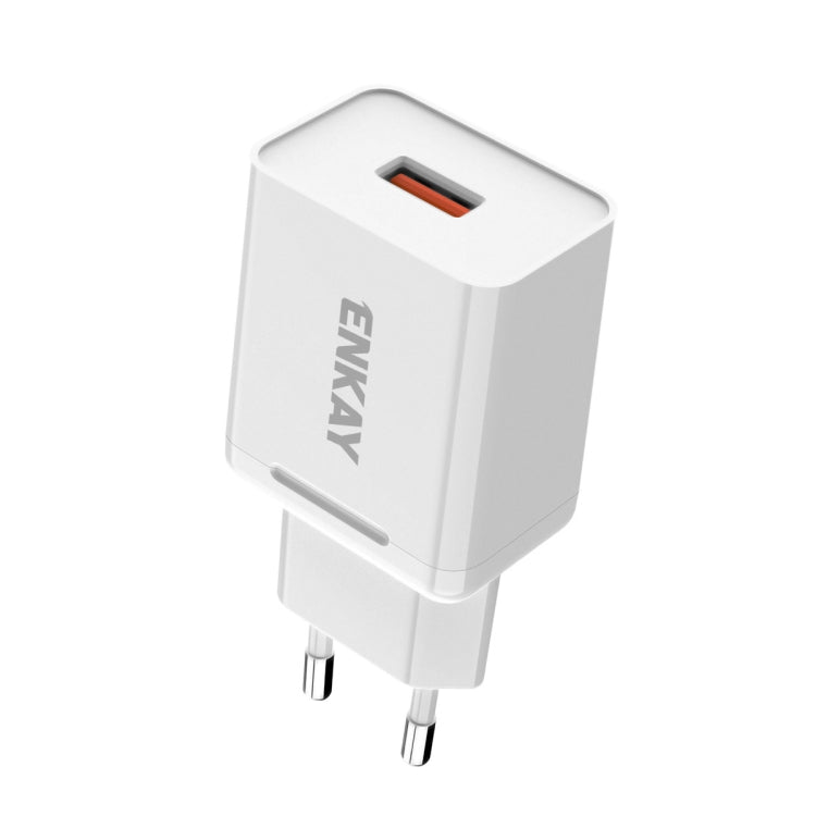 ENKAY Hat-Prince T006-1 18W 3A USB 3.0 旅行快充充電器 歐規