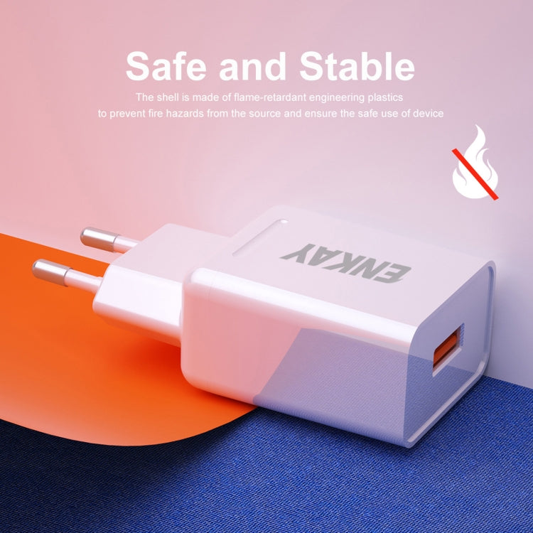 ENKAY Hat-Prince T006-1 18W 3A USB 3.0 旅行快充充電器 歐規