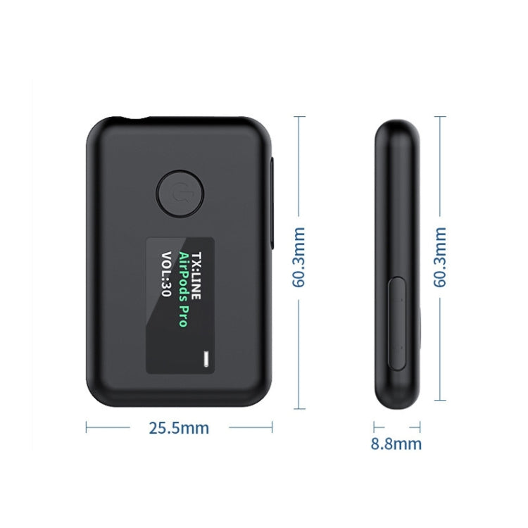 T2 二合一OLED彩屏藍牙5.0無線接收器發射器