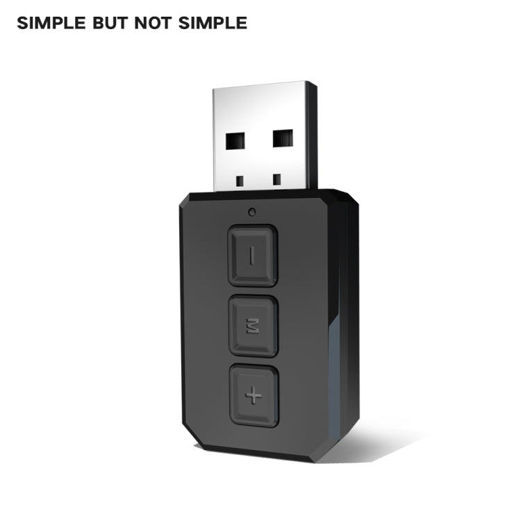 RT02 二合一USB藍牙音頻適配器接收發射 免提通話車載藍牙接收器