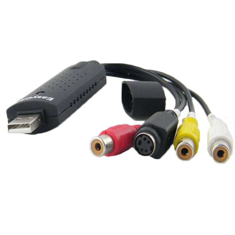 便攜式USB 2.0 轉 RCA 母頭連接器，適用於電視 / DVD / VHS，支持Vista 64 / win 7 / win 8 / win 10 / Mac OS