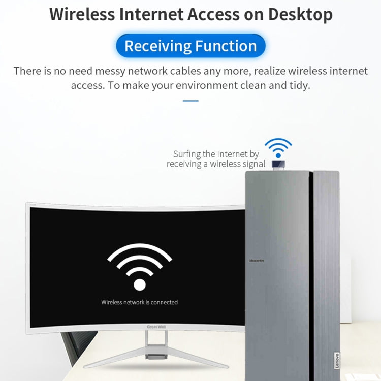 COMFAST CF-723B迷你2合1 USB藍牙WiFi適配器150Mbps無線網卡接收器