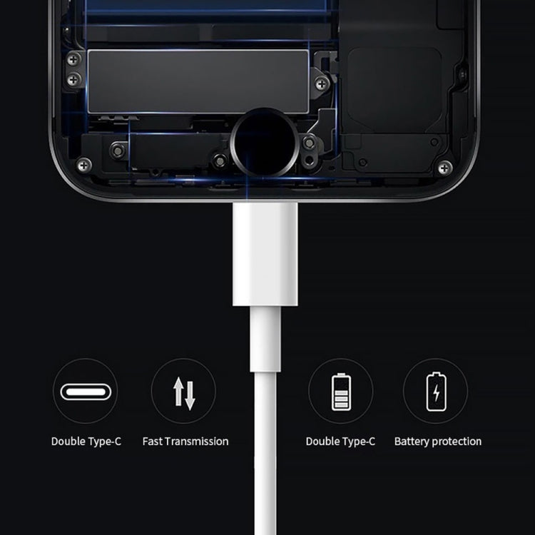 XJ-50 PD 120W 5A Type-C轉Type-C 快充數據線，線長：2米