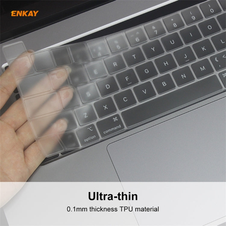 ENKAY 歐版筆記本超薄TPU鍵盤保護膜 適用於MacBook Pro 16 inch A2141 / Pro 13.3 inch A2289 & A2251 & A2338 (2020)