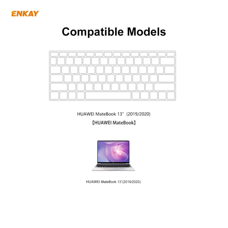 ENKAY 美版 筆記本超薄TPU鍵盤保護膜 適用於華為 MateBook 13 inch