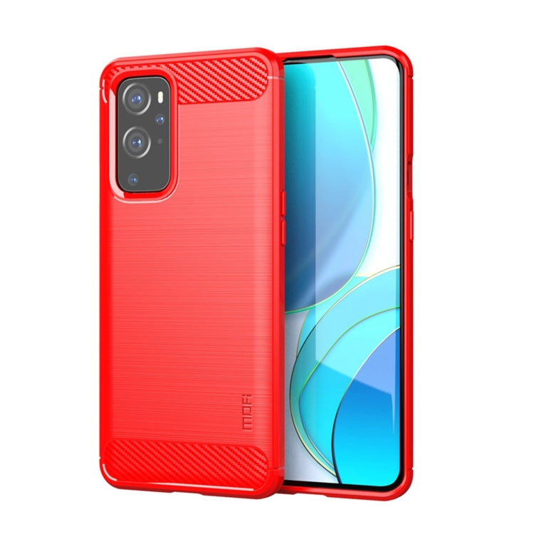 適用於 一加9 Pro 莫凡 紳度系列 拉絲碳纖維紋TPU保護殼