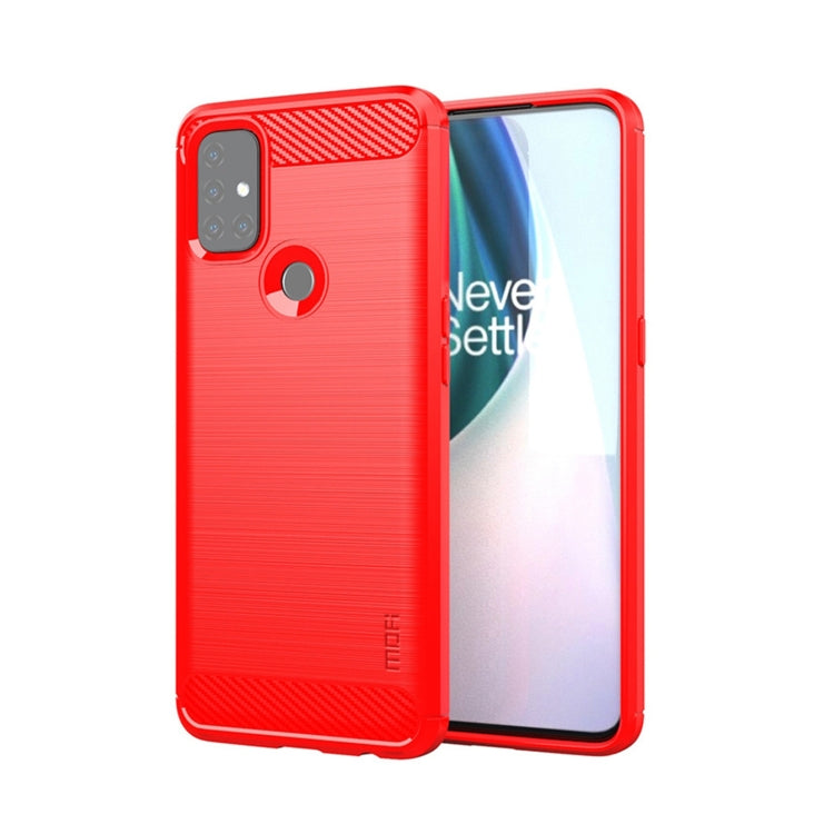適用於 一加Nord N10 5G 莫凡 紳度系列 拉絲碳纖維紋TPU保護殼