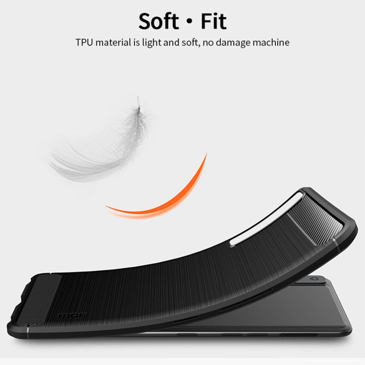 適用於 LG Stylo7 4G 莫凡 紳度系列 拉絲碳纖維紋TPU保護殼