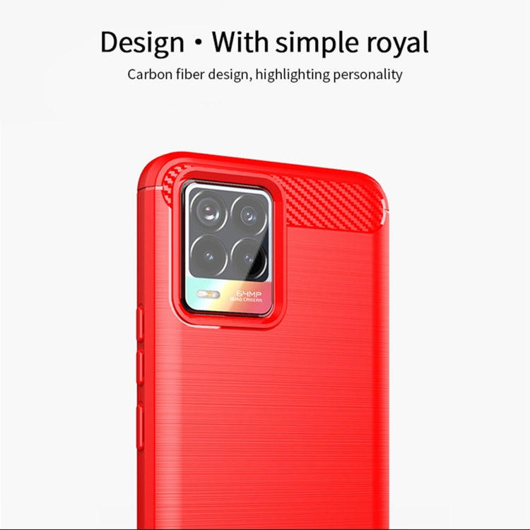 適用於 OPPO Realme 8 / 8 Pro 莫凡 紳度系列 拉絲碳纖維紋TPU保護殼