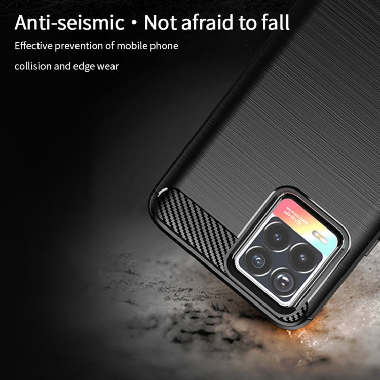 適用於 OPPO Realme 8 / 8 Pro 莫凡 紳度系列 拉絲碳纖維紋TPU保護殼