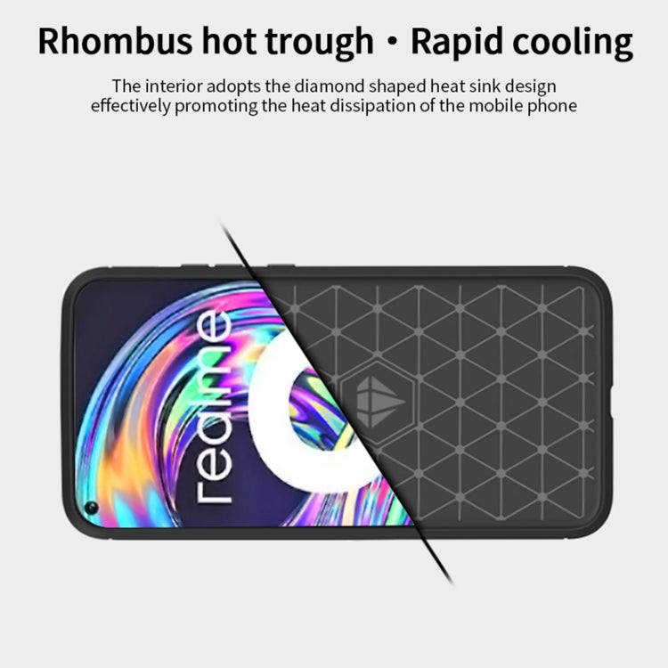 適用於 OPPO Realme 8 / 8 Pro 莫凡 紳度系列 拉絲碳纖維紋TPU保護殼