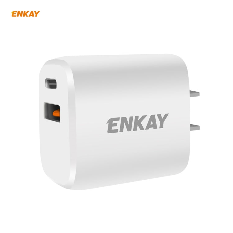 ENKAY Hat-Prince U090 20W PD + QC 3.0 雙口快充充電器