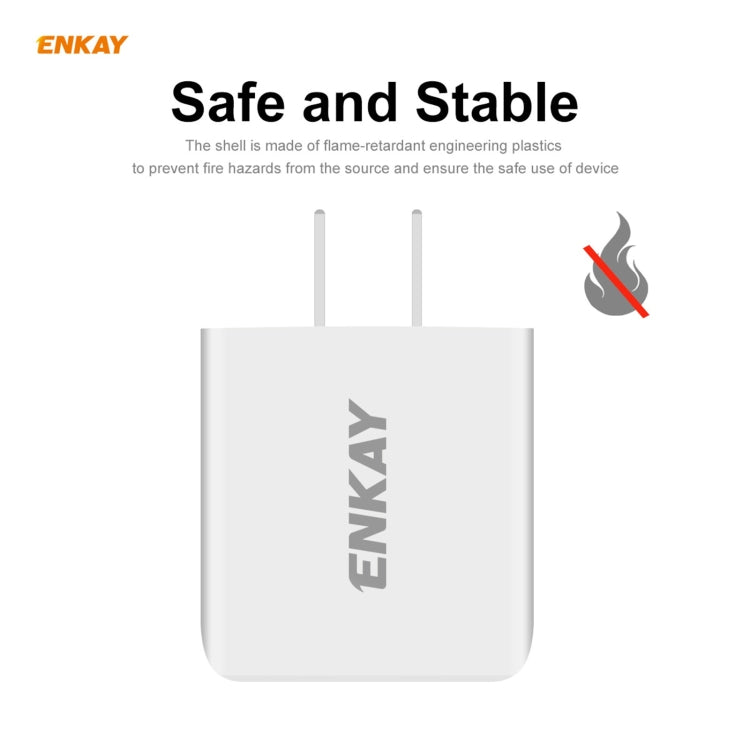 ENKAY Hat-Prince U090 20W PD + QC 3.0 雙口快充充電器