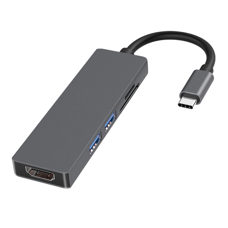 五合一 type-c轉 HDMI + 2 x USB 3.0 + SD / TF卡槽 五合一