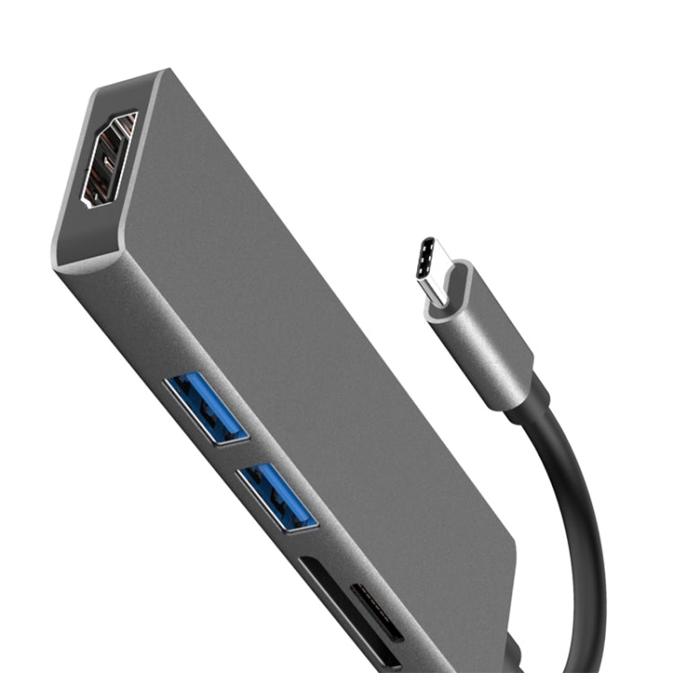 五合一 type-c轉 HDMI + 2 x USB 3.0 + SD / TF卡槽 五合一