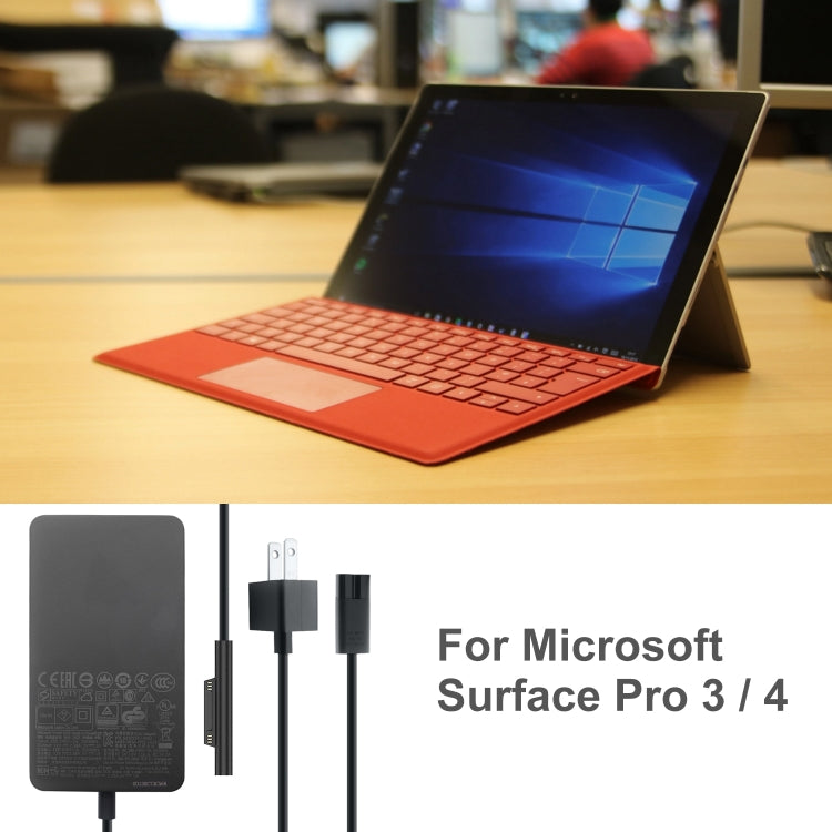 36W 12V2.58A/5V1A AC適配器充電器 適用於Microsoft Surface Pro 3 / 4，美規