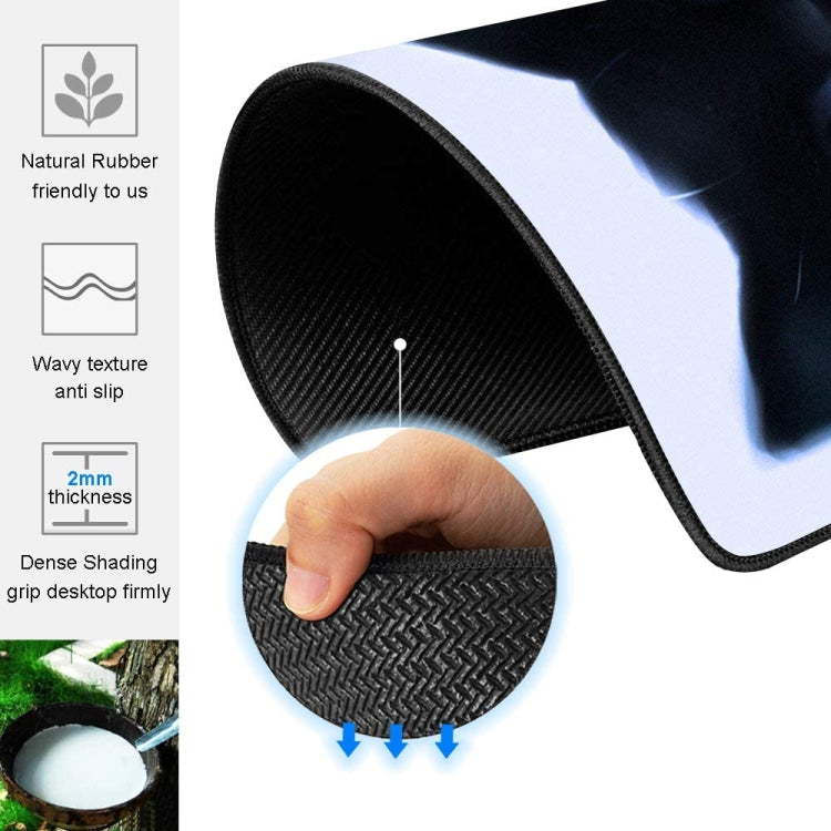 貓咪卡通鎖邊電競防滑遊戲鼠標墊