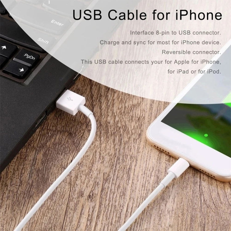 XJ-12W 12W USB 充電器 + USB轉8 Pin數據線for iPad / iPhone / iPod系列, 澳規