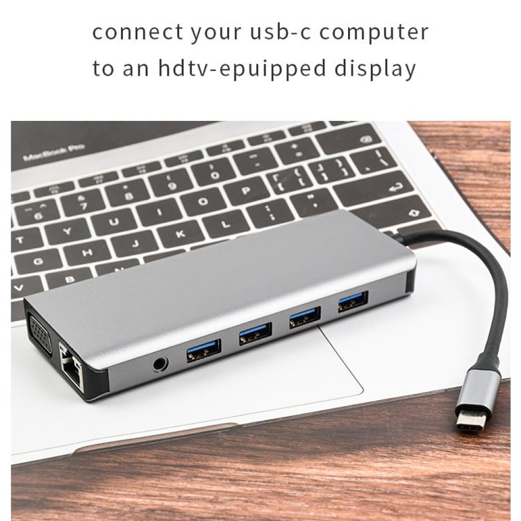 WS-04 12合一 Type-C 筆記本多功能拓展塢