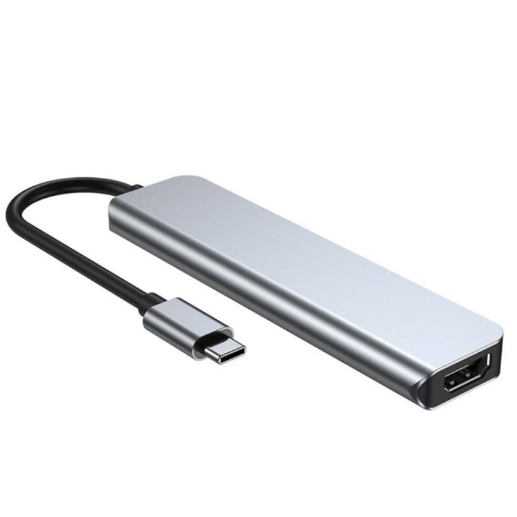 六合一 USB-C 轉3口USB+SD/TF+HDMI拓展塢