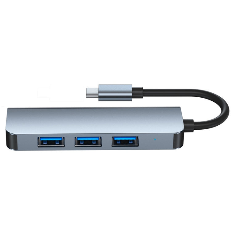 四合一 Type-C轉3口USB2.0+USB3.0擴展塢集線器