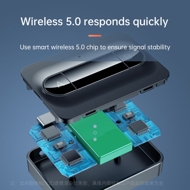 C31 5.0藍牙接收器發射器二合一 可同時連接兩個設備