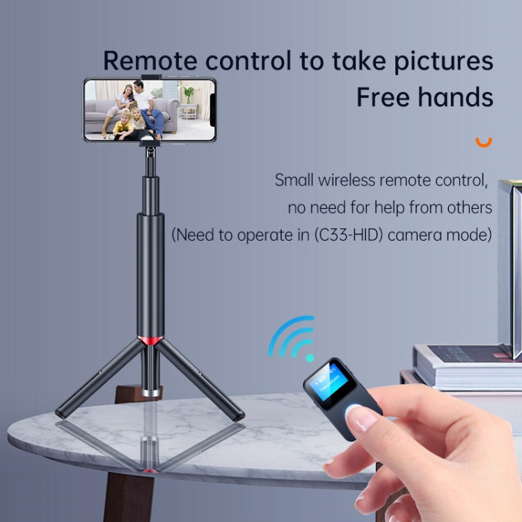 C33 藍牙5.0音頻接收器隨身MP3播放帶显示屏 支持遙控拍照