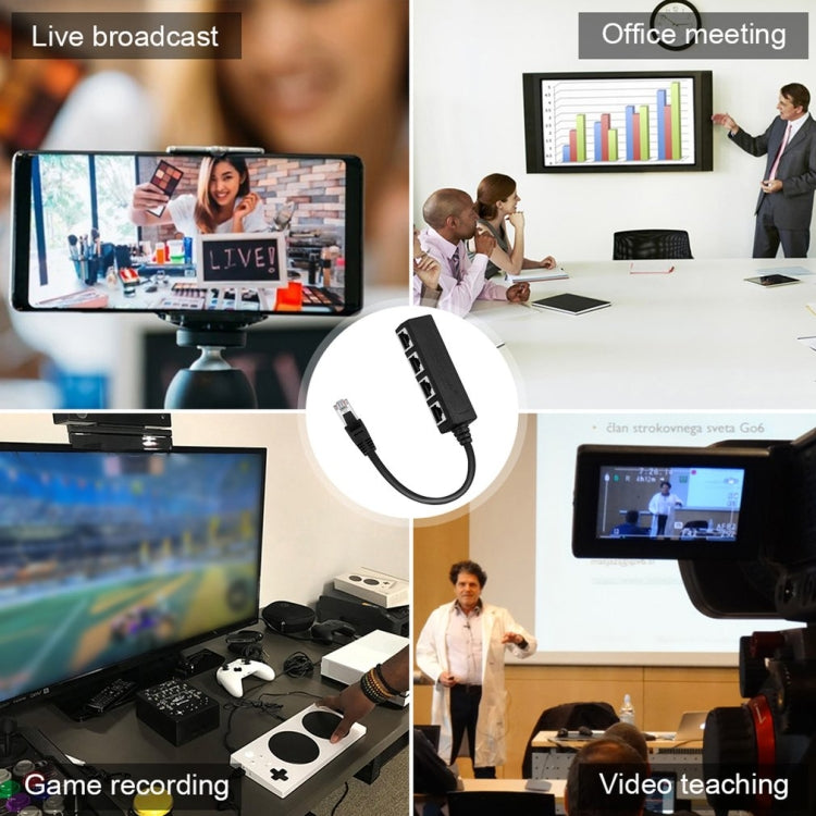 1公頭轉4母頭分配器網絡RJ45電纜適配器