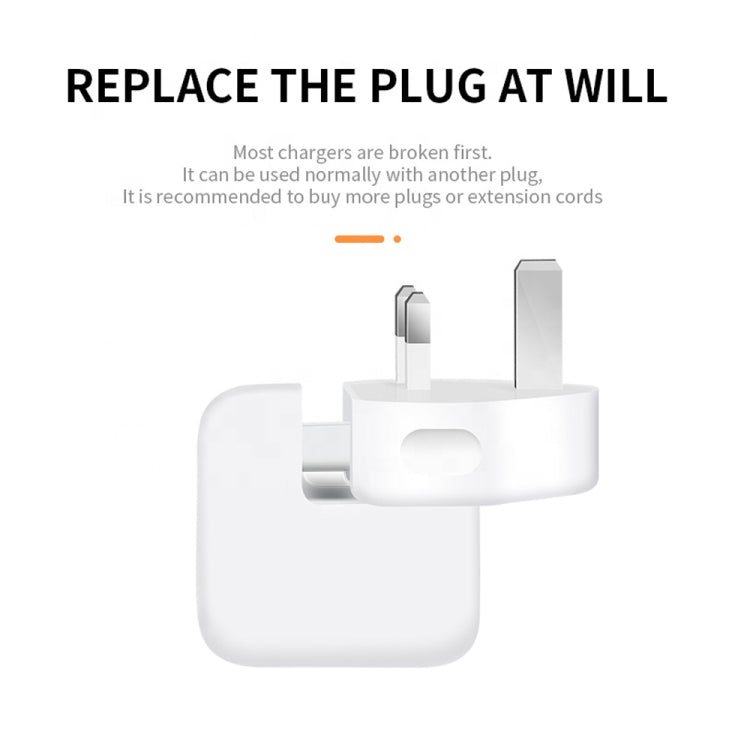 2個一賣 XJ01 電源轉換頭 適用於iPad 10W 12W充電器 & MacBook 系列充電器，英規