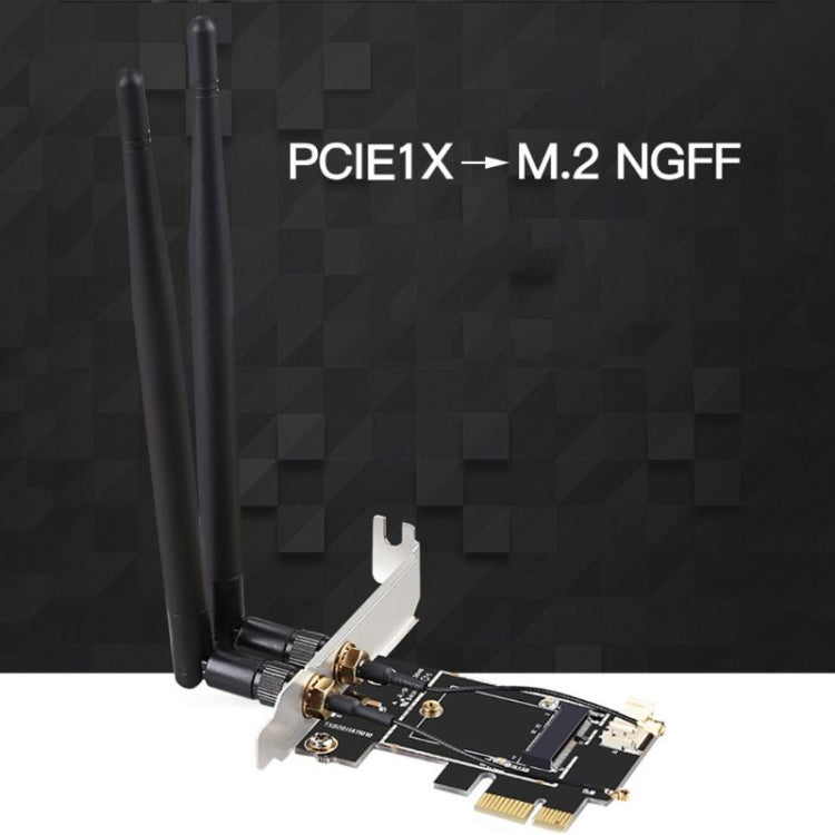 TXB001 PCIE-1X轉NGFF-Ekey PCIE筆記本無線網卡轉接卡