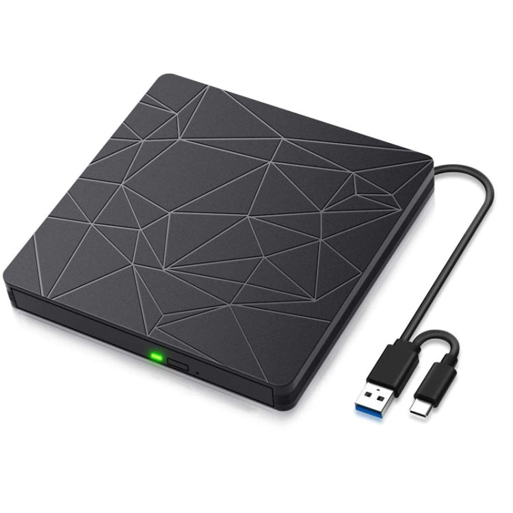 Type-C+USB3.0外置光驅USB台式電腦筆記本通用外置移動DVD