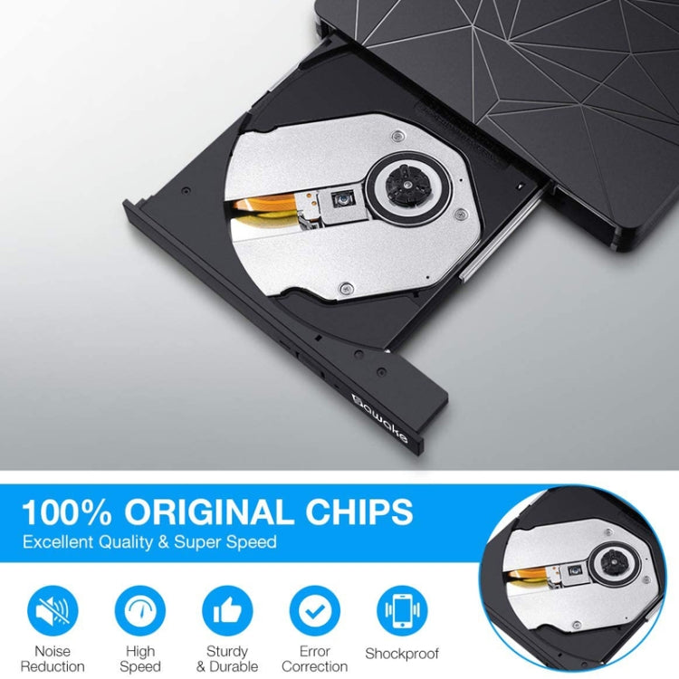 Type-C+USB3.0外置光驅USB台式電腦筆記本通用外置移動DVD