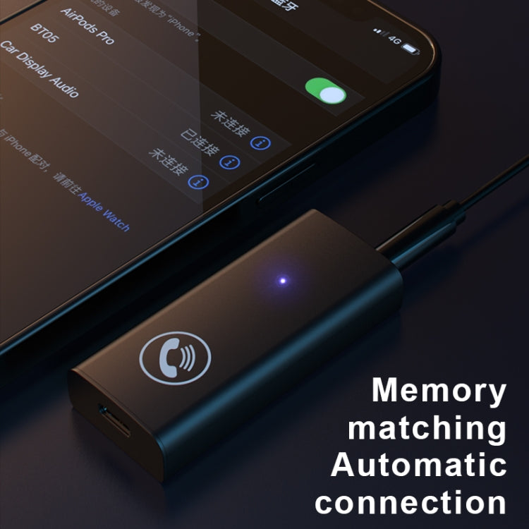 BT05 藍牙5.0接收器 車載免提通話AUX音頻適配器