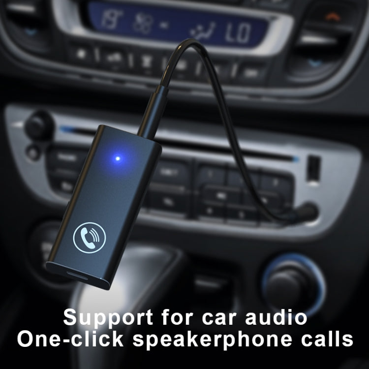 BT05 藍牙5.0接收器 車載免提通話AUX音頻適配器