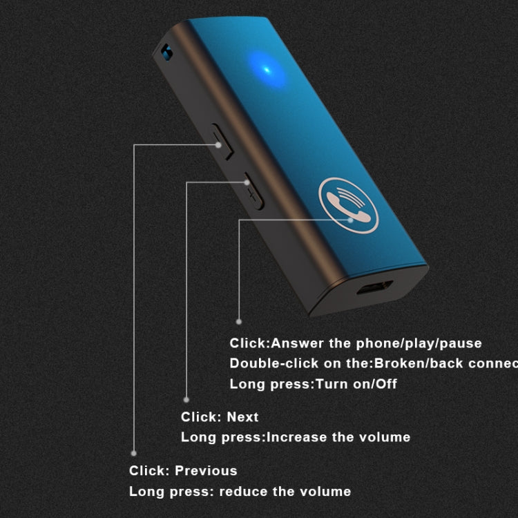 BT05 藍牙5.0接收器 車載免提通話AUX音頻適配器