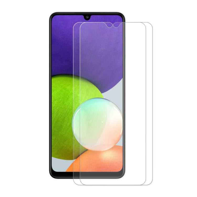 2片裝 適用於 三星Galaxy A32 4G ENKAY 草帽王子 0.26mm 9H 2.5D弧邊鋼化玻璃保護膜