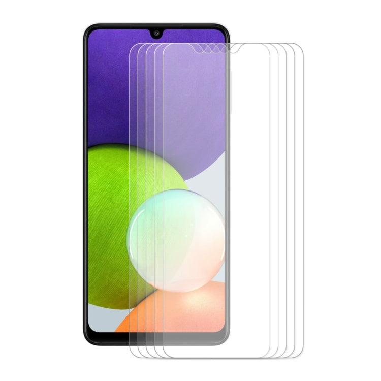5片裝 適用於 三星Galaxy A32 4G ENKAY 草帽王子 0.26mm 9H 2.5D弧邊鋼化玻璃保護膜