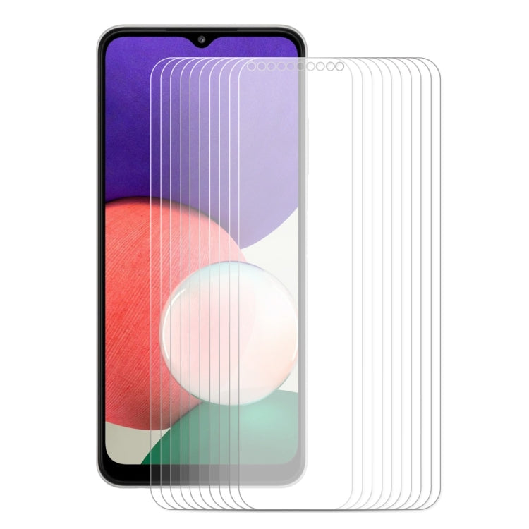 10片裝 適用於 三星Galaxy A32 5G ENKAY 草帽王子 0.26mm 9H 2.5D弧邊鋼化玻璃保護膜