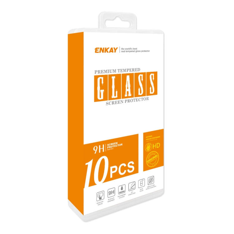 10片裝 適用於 三星Galaxy A32 5G ENKAY 草帽王子 0.26mm 9H 2.5D弧邊鋼化玻璃保護膜