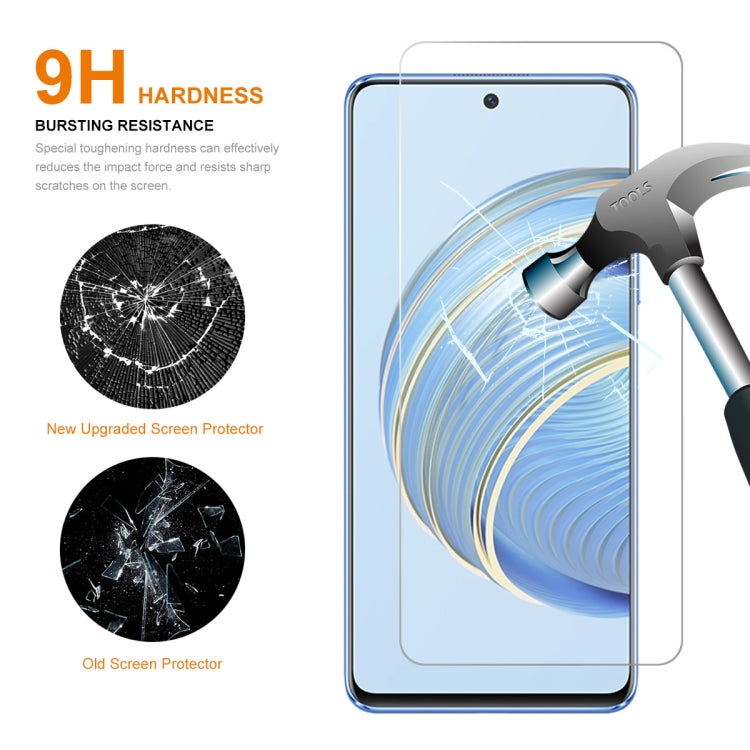 5片裝 適用於 華為Nova 10 青春版 ENKAY Hat-Prince 0.26mm 9H 2.5D弧邊高鋁硅鋼化玻璃保護膜