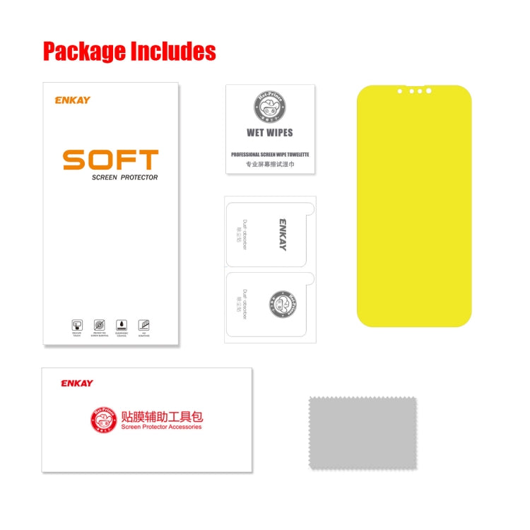 ENKAY 全膠保護軟膜 水凝膜 適用於 iPhone 13 mini