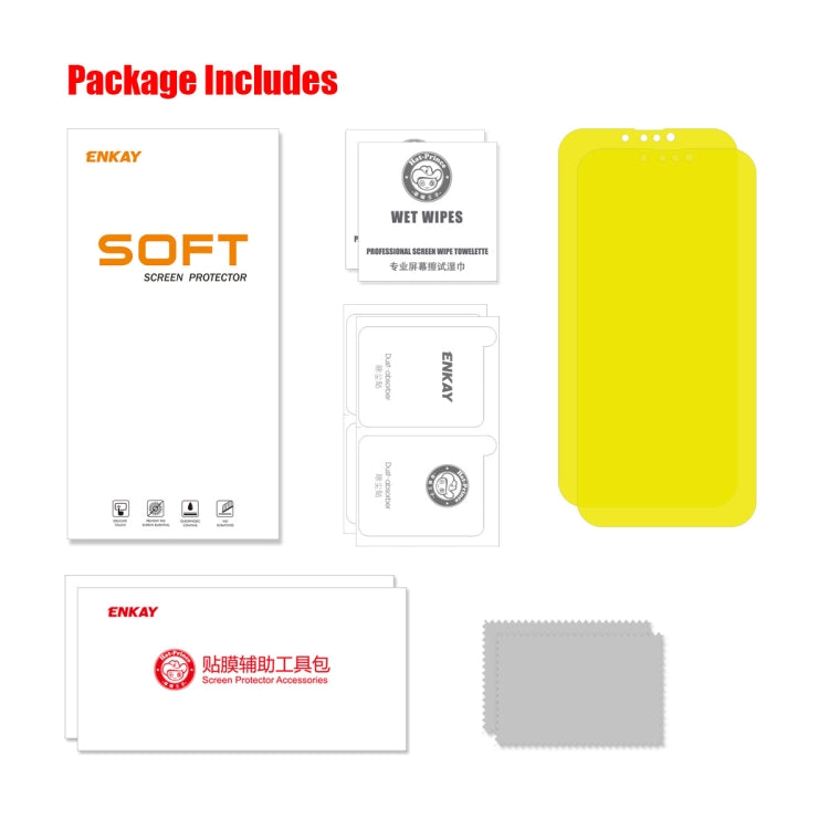 2片裝 ENKAY 全膠保護軟膜 水凝膜 適用於 iPhone 13 mini