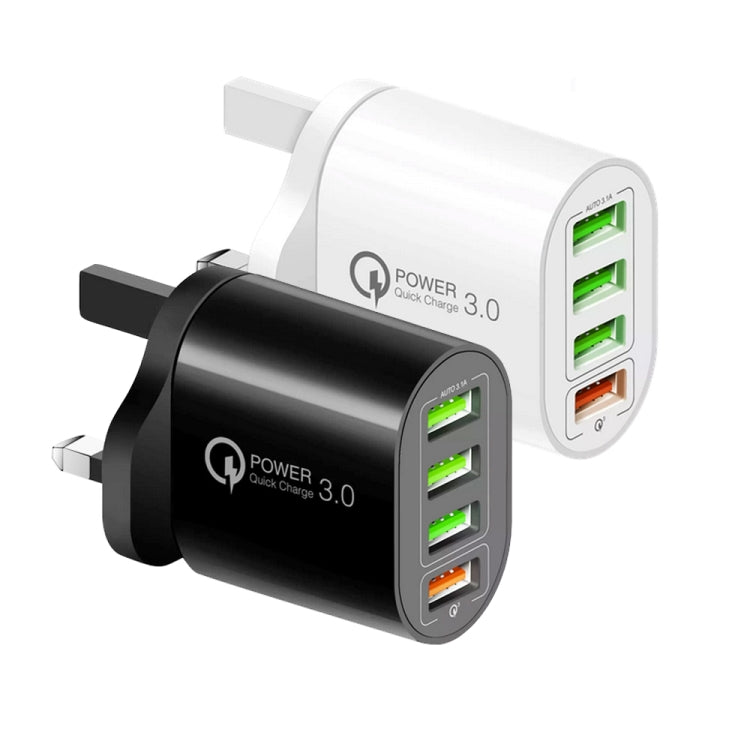 QC-04 QC3.0 + USB2.0多口充電器 配USB轉8 Pin數據線，英規