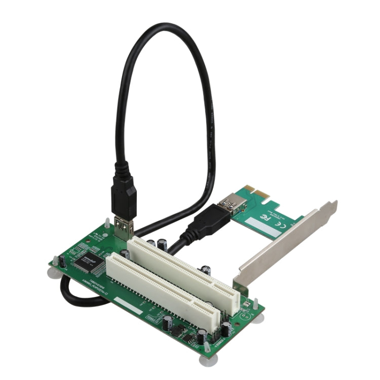 PCIe 轉雙 PCI 插槽適配卡 USB 3.0 擴展卡