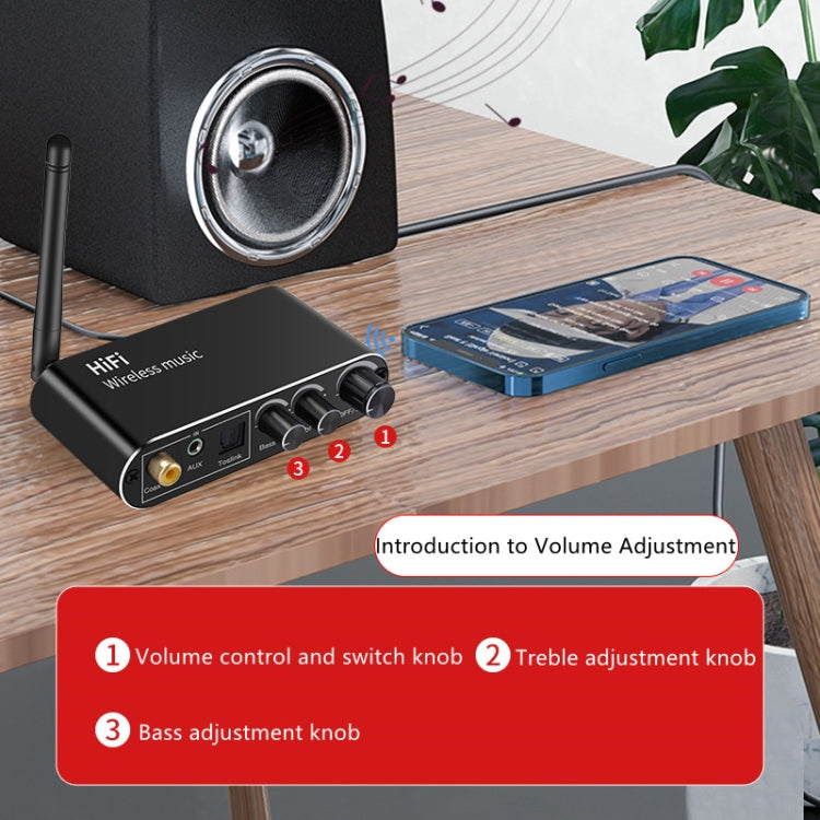 T01藍牙5.0光纖同軸音頻解碼轉換器適配器